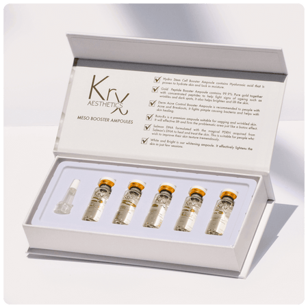 Meso Booster Ampoule – White and Bright - Cosmétique professionnelle KRX Aesthetics Suisse