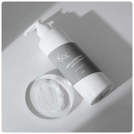 Lait Démaquillant Nettoyant Enzymatique - 250 ml - Cosmétique professionnelle KRX Aesthetics Suisse