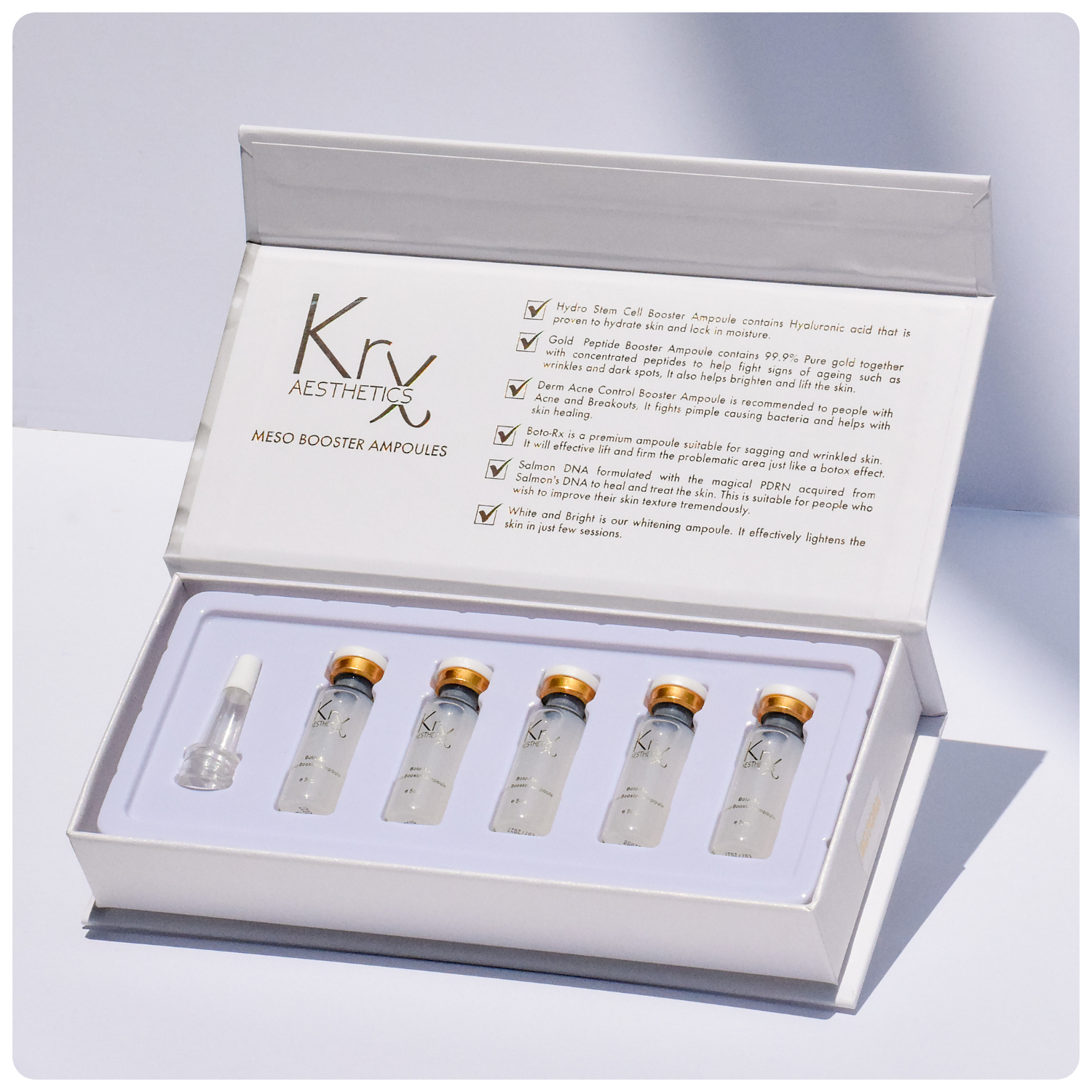 Meso Booster Ampoule – Boto-RX - Cosmétique professionnelle KRX Aesthetics Suisse